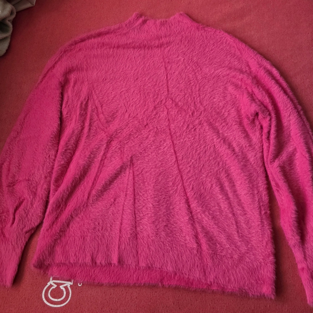Hot Pink Chico's Soft Cozy Stretchy Pink Sweater Size 1 / Medium